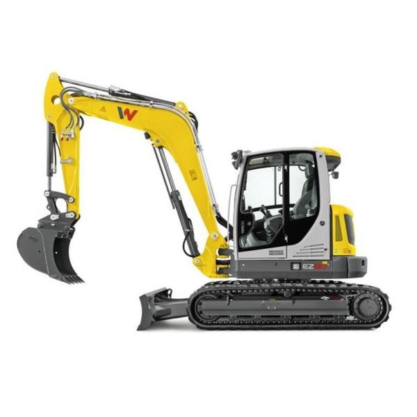 Wacker EZ50 tracked zero tail excavator
